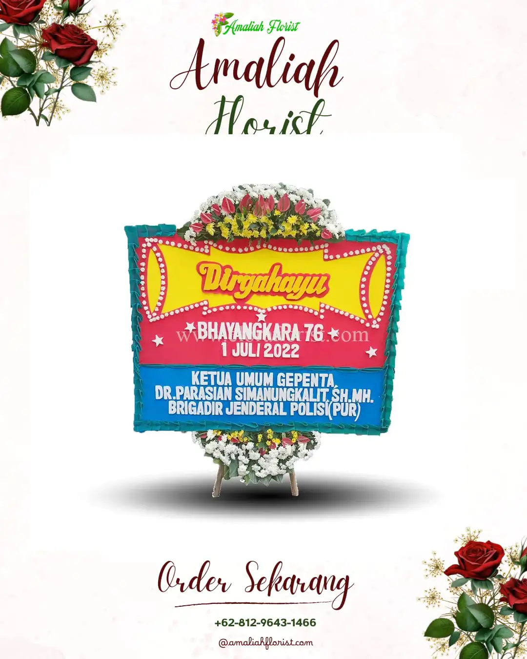 Papan Bunga HUT Ulang Tahun Muara Bulian